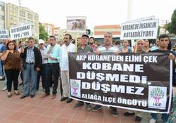 HDP Aliağa'dan Kobane tepkisi 