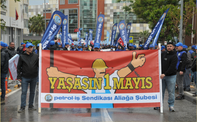 Yağmura Rağmen Aliağa’da 1 Mayıs Coşkusu!