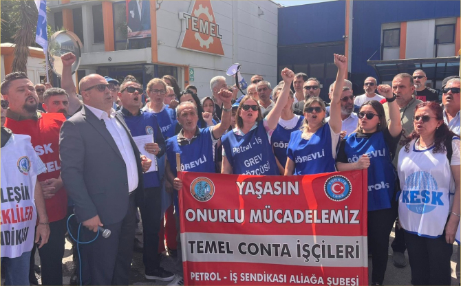 Petrol-İş Aliağa Şubesi: "Emeğin Onur Mücadelesi Devam Ediyor"