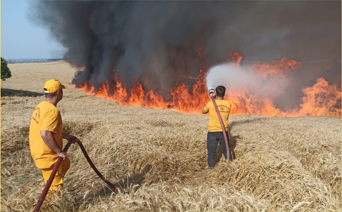 Hasat Mevsiminde Orman Yangın Alarmı