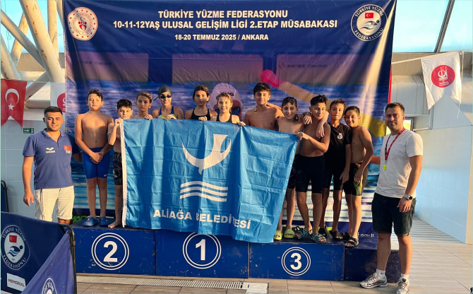 Aliağalı Yüzücüler Ankara’da Göz Doldurdu