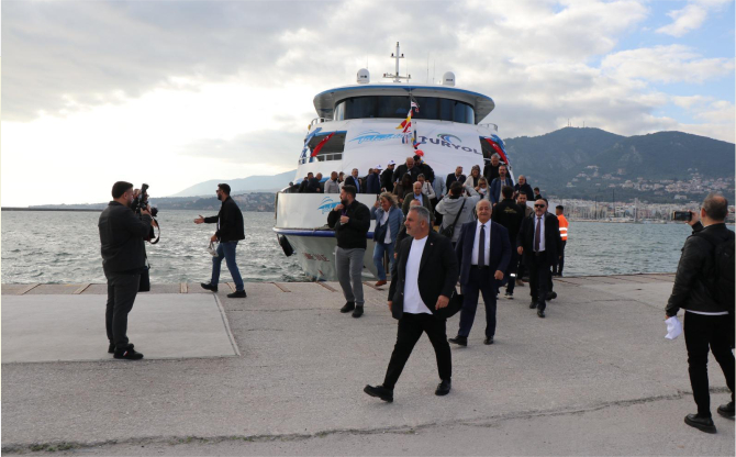 Aliağa'dan Midilli'ye İlk Sefer Gerçekleşti
