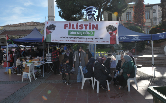 Aliağa'da Filistin ve Gazze İçin Anlamlı Kermes