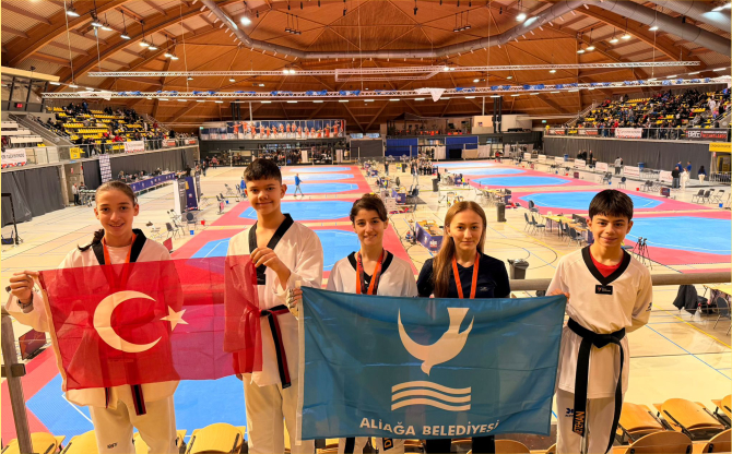 Aliağa’dan Uluslararası Taekwondo Başarısı