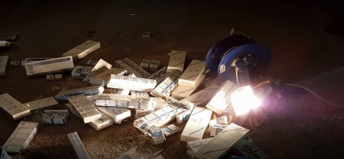 Menemen'de 250 Bin Paket Kaçak Sigara Ele Geçirildi