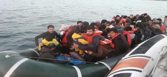 Lastik Botta 60 Kaçak Göçmen Yakalandı