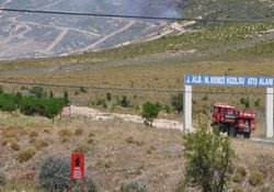 Foça'da orman yangını 