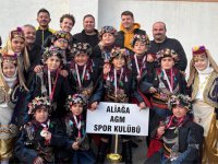 Aliağa’nın Miniklerinden Halk Oyunlarında İl Birinciliği